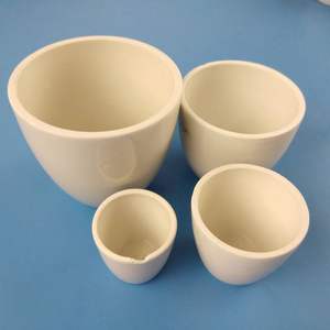 Boron Nitride Ceramic Crucibles for Vacuum Hot Pressing of Ceramic Matrix Composite Materials 